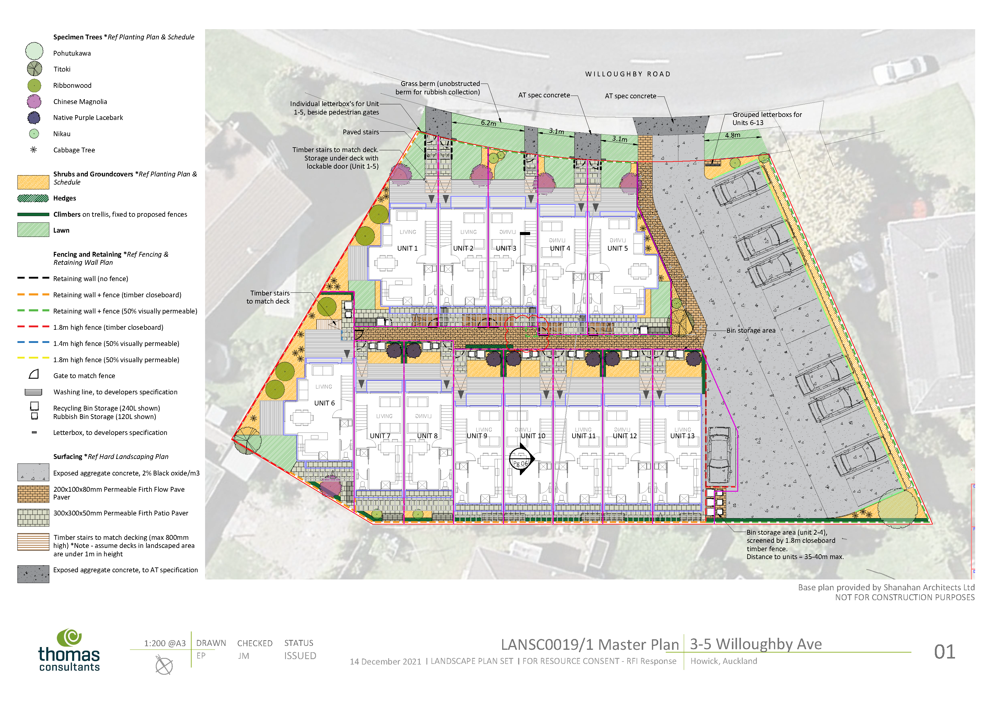 Willoughby Ave - Landscape plan for resource consent